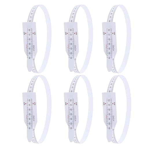 6pcs Tape Measure 25 Head Measuring Tape Infant Head Circumference for Child Pediatrics 56cm White