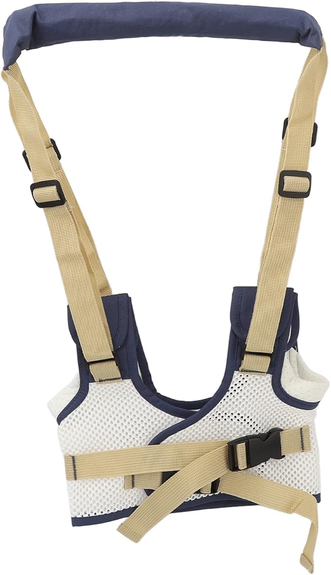 Baby Walking Harness, Adjustable Multi Functional Standing Up Belt, Detachable 3D Breathable Baby Walking Helper, Handheld Safety Harness Assistant Belt for Toddlers Infants Child(Dark Blue)