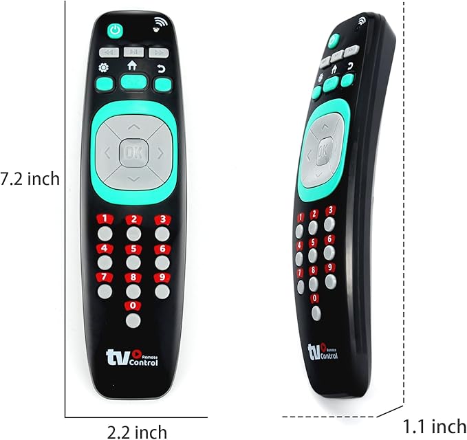 Baby Remote Control Toy, TV Remote Control Toy, Musical Toys with Lights and Sounds for Toddlers Babies 12 36 Months