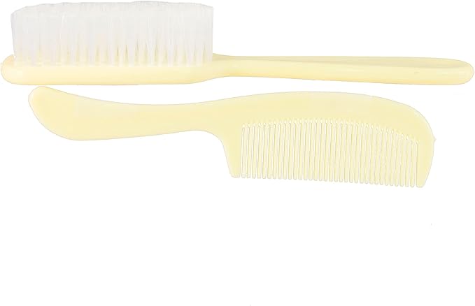 Dukal PCB2 Dawn Mist Baby Comb and Brush Set, Ivory, Ivory, Pack of 288