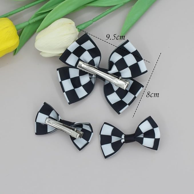 BBTDIN Baby Football Hair Bow Clips Girl Football Bows Baby Football Hair Clips Bow BBG19 (3 Pcs-F2)