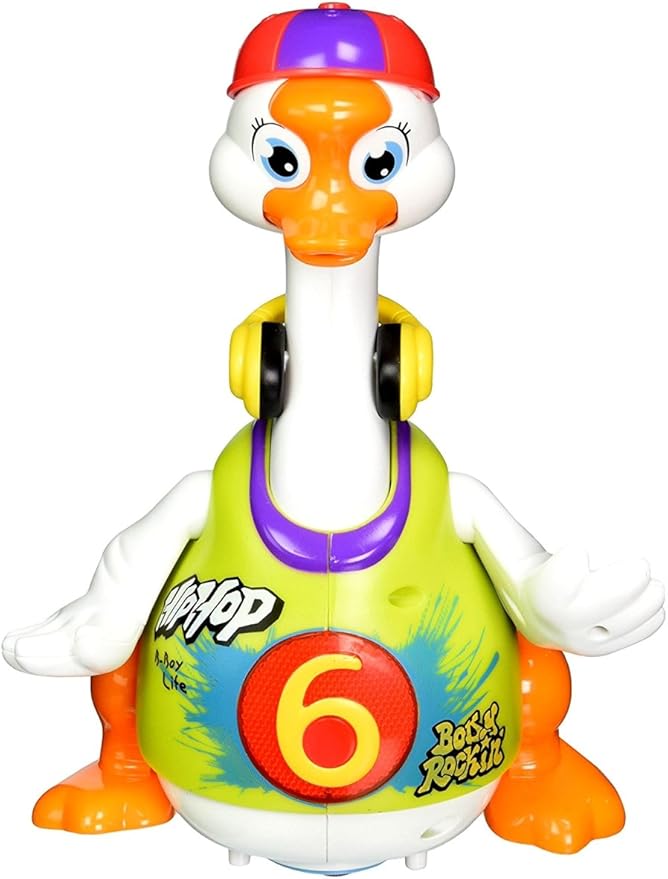 PS828 Green Dancing Hip Hop Goose Development Musical Fun Toy44; Green