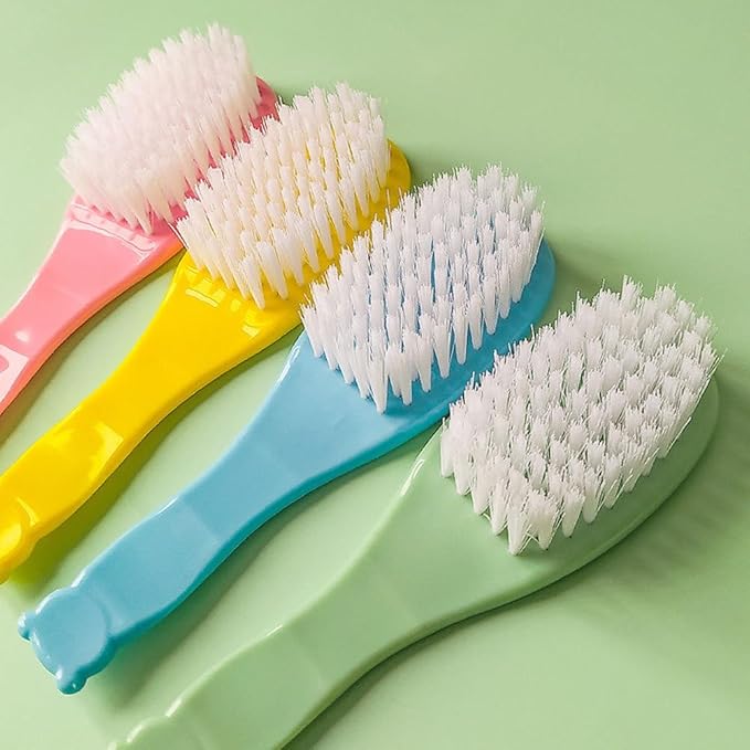 Baby Hair Brush and Comb Set for Newborns Infant Hair Care Lightweight Portable 5.31 Inch Household Infant Convenient Soft Synthetic Hairbrush for Gentle Scalp Massage and Detangling
