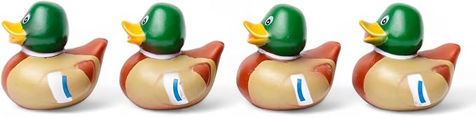 Mallard Rubber Duckies - Rubber Duck Bath Toys and Jeep Ducks (12 Pack)