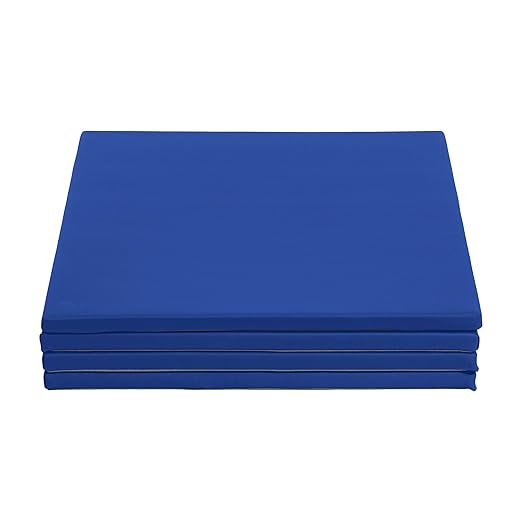 ECR4Kids SoftZone Play Patch Activity Mat Squares, Modular Playmat, Blue, 4-Pack