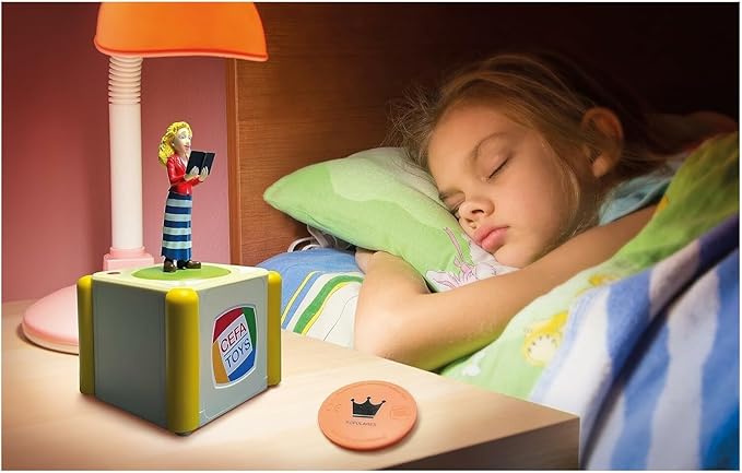 Cefa Toys - Storytelling Narrated by Beatriz Montero, Audio Box with Rechargeable Battery, Contains 50 Audiostories, Includes Illustrated Book of 25 Pages and Figure, for Children from 3 Years Old
