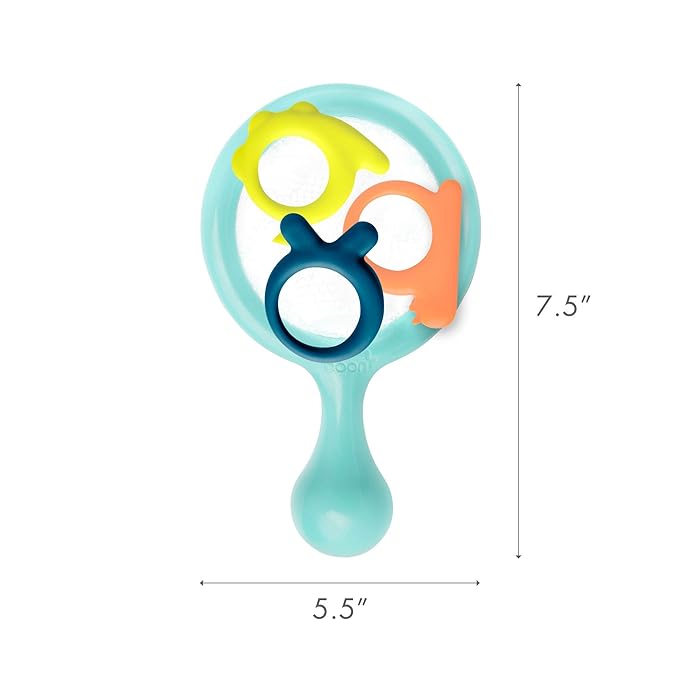 Boon Water Bugs Floating Bath Toys - Includes Net and Three Bug Bathtub Toys - Toddler Stocking Stuffers - Toddler Sensory Toys Promotes Fine Motor Control - Mint - Ages 10 Months and Up