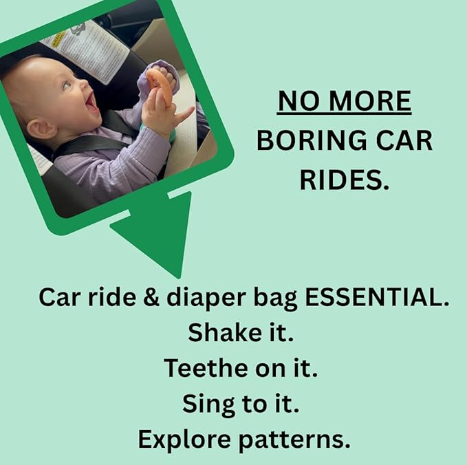 Microphone-Shaped Silicone Baby Teether - BPA Free, with Rattle, Musical/Singing Toy, Dishwasher & Freezer Safe, Easy-to-Grip Teething Shaker Toy for Newborns, Infants, Toddlers. (Gray Black)