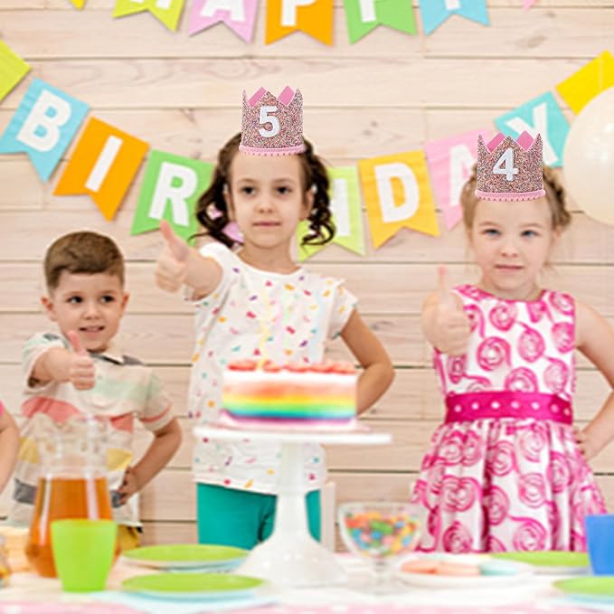 Boy Girl Birthday Crown, Prince Princess Birthday Hat Headband Tiara Crown Cake Photo Prop Party Decorations