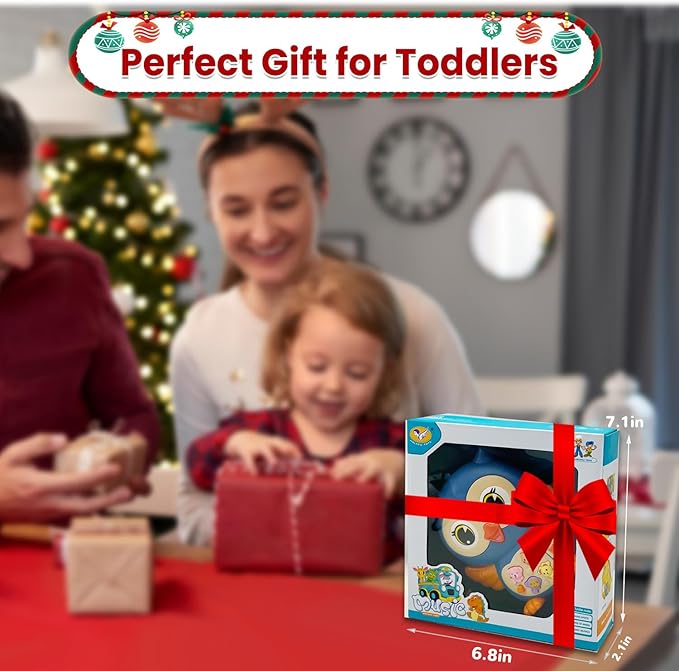 Baby Piano Keyboard Toys 12-18 Month Early Learning Light Up Music Toys Infant Gifts for 1 Year Old Boys Girls (Owl)