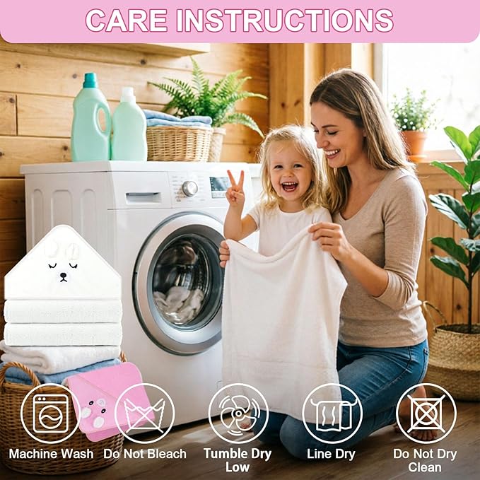 14PCS Baby Bath Towels Set for Newborn, 4PCS Animal Hooded Baby Towels(31.5''x31.5'') & 10PCS Washcloths for Toddler, Soft and Absorbent Coral Fleece, Essential Gifts for Boys & Girls