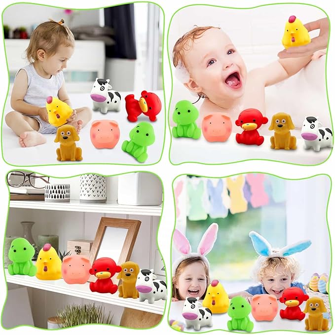 Bathtub Toys for Toddlers 1-3 - Mold Free No Hole Baby Kids Infant Bath Toys 6-12-18-24 Months Water Pool Toys Age 1 2 3 4 5 6 Shower Gifts for Boys Girls 1-6 Year Old Newborn Bathtime Essentials