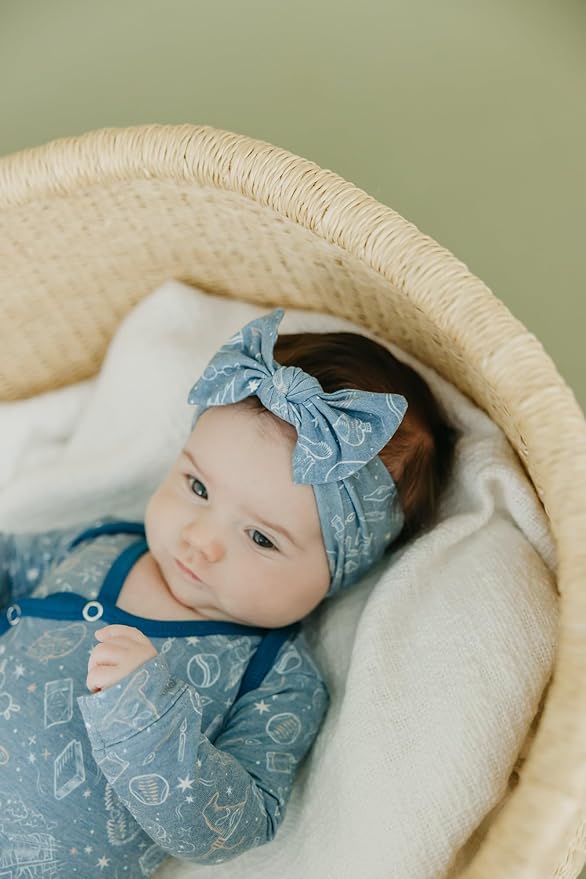 Copper Pearl Baby Bows: Stylish Headbands for Baby Girls, Premium Soft and Stretchy Baby Headbands, Perfect for Newborns, Trendy Designs - Hogwarts™