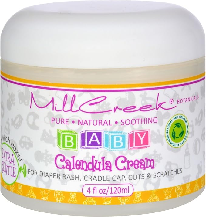 Mill Creek Baby Calendula Cream with Witch Hazel - 4 fl. oz./120 ml
