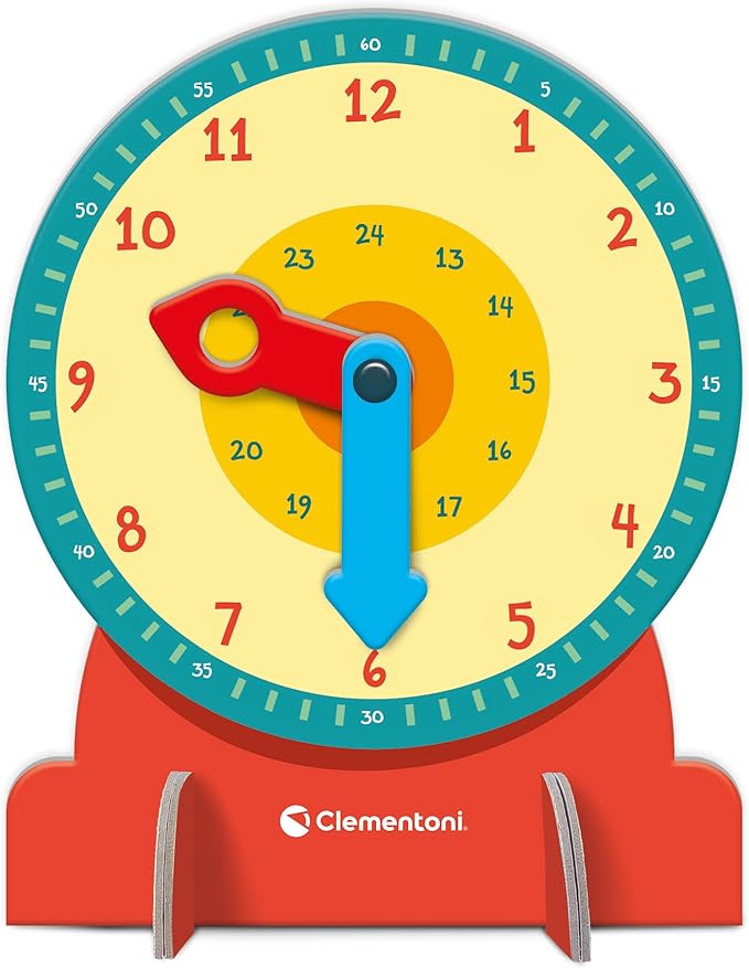 Clementoni | Time | Contains 1 Clock, 13 Mini Puzzles and 1 Guide. | 4 Years | 52792