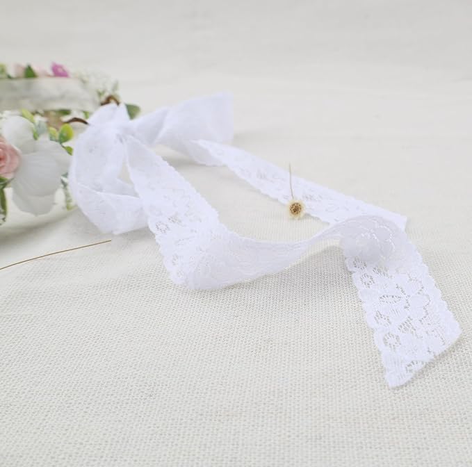 Toddler Flower Crown for Girls 1st Birthday Party Headpieces Pink Purple Baby Headband Hair Wreath with Baby's Breath Photo Prop (Spring Color)