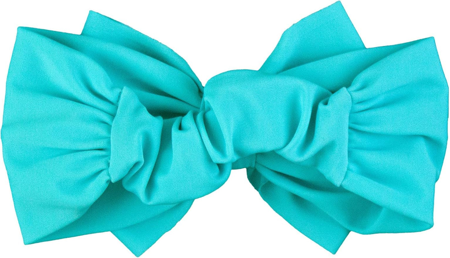 RuffleButts® Girls Swim Bow Headband