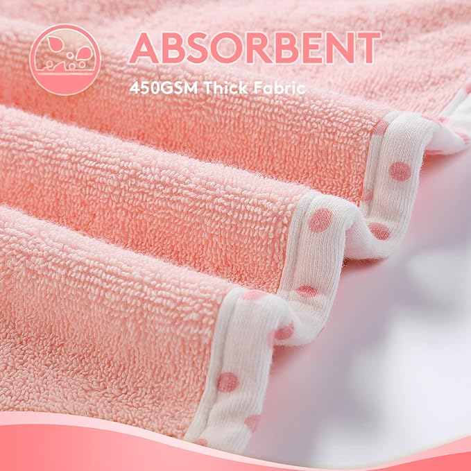 TBEZY Baby Hooded Towel with Unique Animal Design Ultra Soft Thick Cotton Bath Towel for Newborn (Unicorn)