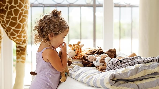 Detachable Monkey Pacifier Holder - Soft Silicone Pacifier with Plush Animal Toy - Removable, Machine Washable, BPA-Free for Babies 0-24 Months