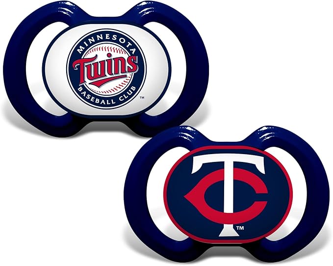 BabyFanatic Pacifier 2-Pack - MLB Minnesota Twins - Officially Licensed League Gear