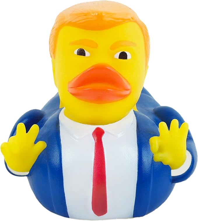 4E's Novelty Large Rubber Duck - 3.15 Inch Rubber Duck , 1 Piece - Great for Jeep Ducking, 2025 Gifts, Bath Tub Toys Christmas White Elephant Exchange Gag Gift for Adults