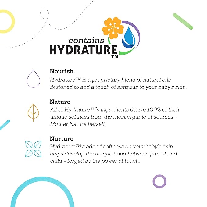 Natural Moisturizing Baby Lotion, EWG Verified for Safety, Contains Hydrature for Added Moisturization, 6.7 oz.
