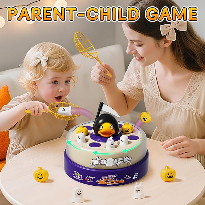 B.Duck Bounce and Catch Games, for Toddlers 3-5, Board Game for Kids Age 4-8, Interactive & Music Duck Games for 5-7 Boys Girls