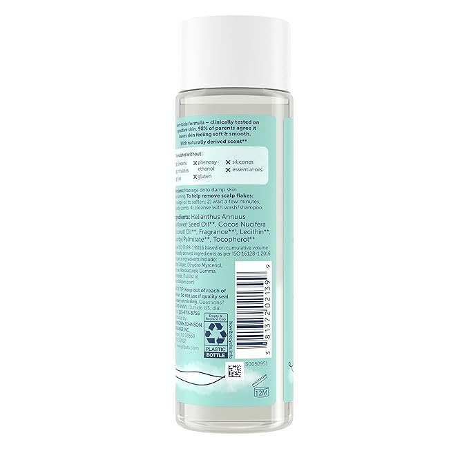 VIVVI & BLOOM Gentle 2-in-1 Baby Scalp & Body Massage Oil, Fast Absorbing Formula Ideal to Moisturize, for Massage to Remove Dry Flakes on Scalp, Hypoallergenic, 4 fl. Oz