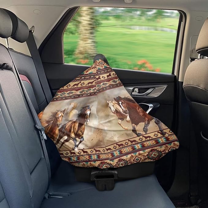Breathable Car Seat Cover for Babies – Cute Shark Nursing Cover for Breastfeeding, High Stretchy Infant Carseat Canopy, Soft Stroller Cover
