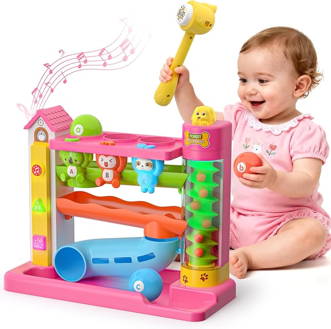 Musical Baby Toy for 1 Year Old Girl Gifts, 1st Birthday Girl Boy Gift First Xmas Present for Toddler 1-2, Interactive Learning Educational Toy for Baby 6-12-18 Months