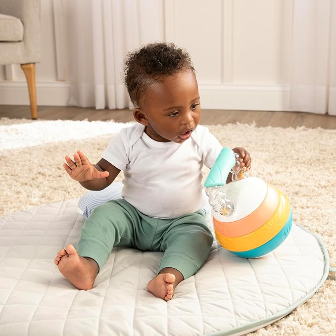 BEBE FUERTE Stack and Count Kettlebell Activity Toy by Robin Arzon - Bilingual Stacking Toys - Baby Workout Toys - Baby and Toddler Gifts for Ages 6 Months and Up