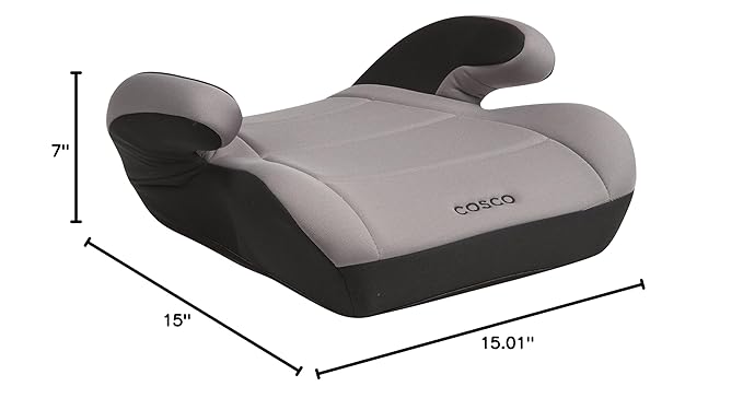 Cosco Topside Backless Booster Car Seat,Lightweight Booster Seats for Cars 40-100 lbs,Backless-Booster Seat for Car,Leo,(Pack of 2)