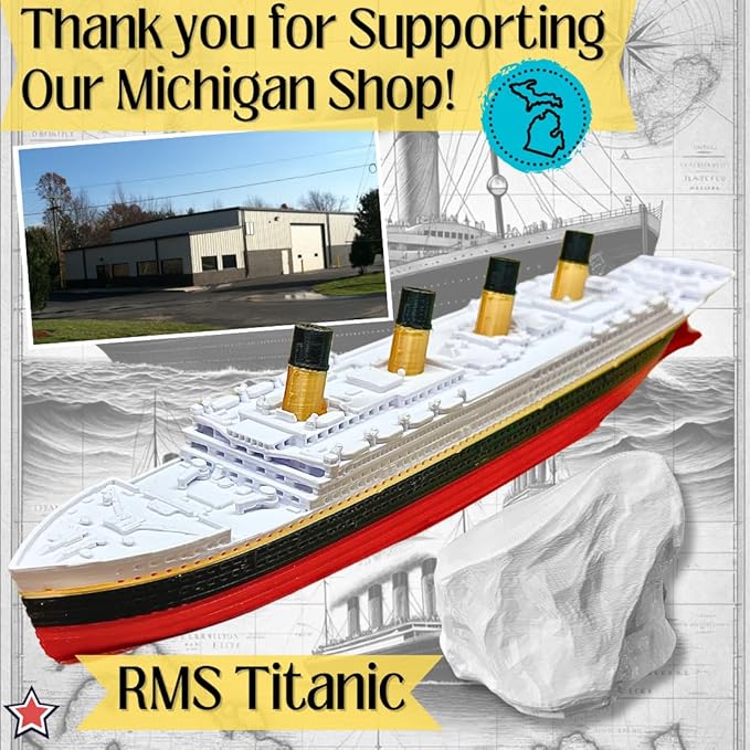3Pack Titanic Bath Boat And Pool Toy By TitanicToyCo, RMS Titanic Toys For Kids, Historically Accurate Titanic Toy, Titanic Ship, Titanic Cake Topper, Titanic Figurine, Titanic Boat, Titanic Replica