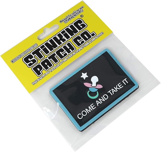 Come and Take It Pacifier Diaper Bag PVC Hook and Loop Patch | Funny Tactical Patch