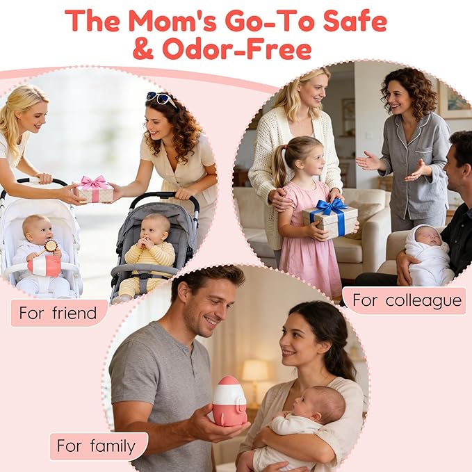 Hands-Free Baby Stroller Rocker | Automatic Rocking Device for Cribs, Bouncers, and Strollers | Baby Vibrating Soother with 5-Speed Settings, 12-Hour Portable Use, 40-Minute Timer, Newborn Essential