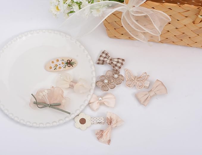 10 PCS Baby Girls Hair Clips Set Hair Barrettes Accessory for Babies Infant Toddlers Kids Baby Hair Clips
