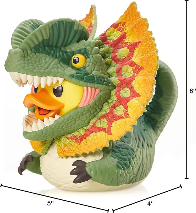 TUBBZ Boxed Edition: Jurassic World Rebirth - Dilophosaurus Cosplaying Rubber Duck Vinyl Figure