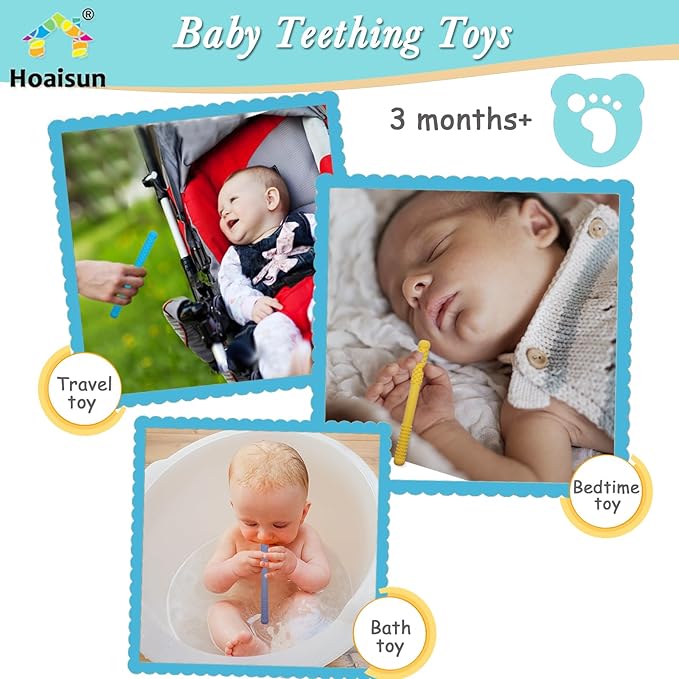 Cloth chew Necklaces for Sensory Kids 6 Pack and Teething Tubes for Babies 8 Pack