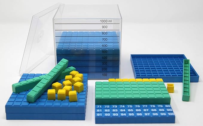 WISSNER Aktiv lernen - Cubic Decimeter Cube, in 3 Colors Made of RE-Plastic®