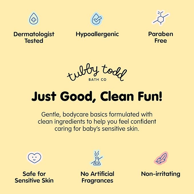 TUBBY TODD Cradle Cap Baby Hair Treatment Kit - Includes Bye-Bye Cradle Cap Gel, Cradle Cap Silicone Brush, & 3.5oz All Over Ointment - Gentle for Babies’ Sensitive Skin