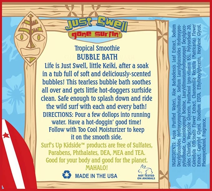 Surf's Up Kidside Tropical Smoothie Tearless Bubble Bath (12 fl oz)