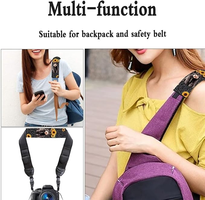UNICEU Blake Leopard Highland Cow Auto Seat Belt Cover 2 Piece Set Cheetah Car Accessory Anti Slip Automotive Seatbelt Shoulder Pads for Women Men