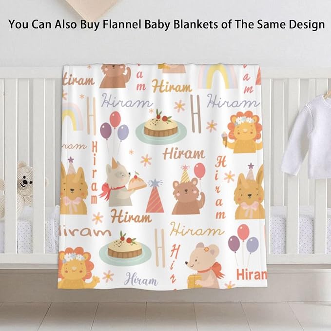 Personalized Baby Car Seat Cover with Name, Customized Cute Animal Peekaboo Opening Car Seat Canopy for Baby Girls Boys, Nursing Covers Breastfeeding Scarf, Stroller Canopies for Newborn Infant