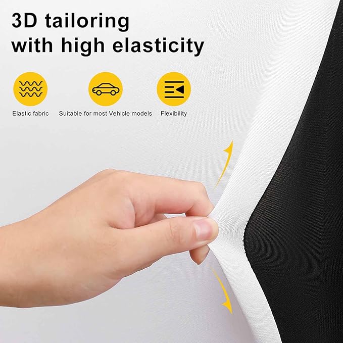 Calculay Florida Flag Car Seat Cover-Car Back Row Seat Protective Cover, Car Seat Dust Cover, Car Cushion, Suitable for All Vehicle(Pack of 2) 120x59x76cm