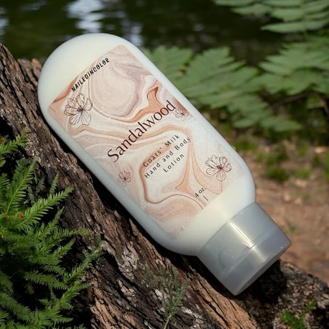 Sandalwood Scented Hand and Body Lotion-Women's Skin Care-Goats' Milk Lotion-Essential oil-Moisturizer