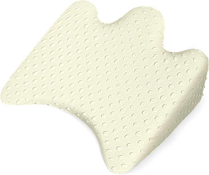 EKEPE Tummy Time Support Prop with Plush Cover for Baby Gas, Colic Relief & Burp, Nursing Reflux Prop for Feeding, Neck, Shoulder and Body, Tummy Time Mat for Newborns and Infant 0-12 Months - Beige