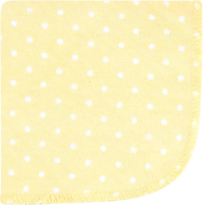 Hudson Baby Unisex Baby Flannel Cotton Washcloths, Peace Love Flowers 10 Pack, One Size