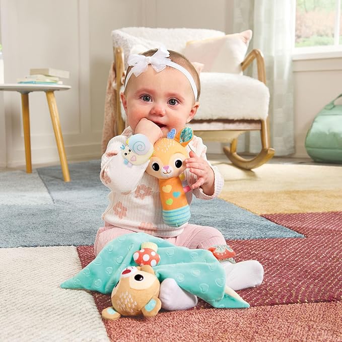 VTech Baby Snuggle, Jingle and Play Baby Bundle Lovey and Rattles