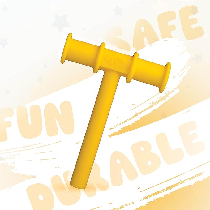 Chewy Tubes - Oral Motor Chewing Tool, Safe, Non-Toxic, Latex & Phthalate Free, Yellow