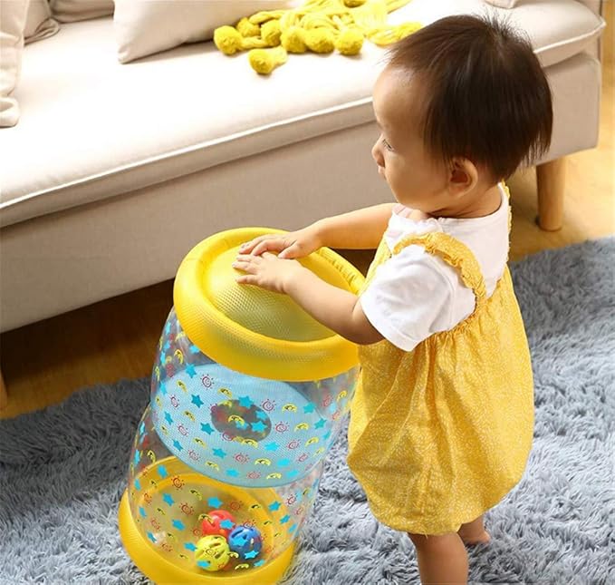 Baby Crawling Toy Fitness Toys Exercise Your Baby's Hearing and Touch Exercise Your Baby's Muscles and Coordination (Yellow)